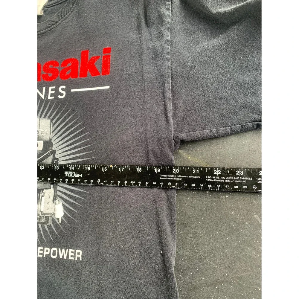 Vintage Y2K Kawasaki Engines Handcrafted Horsepower T-shirt Size L - Picture 5 of 7